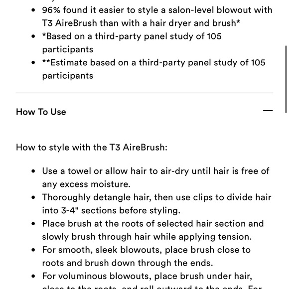 T3 AireBrush One-Step Smoothing and Volumizing Hair Dryer Brush - Picture 4 of 4